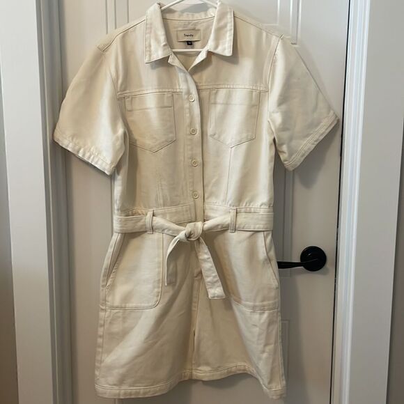 Triarchy Safari Jumpsuit in Off White - Picture 3 of 8